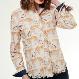 Tizzie Cape Cod Leopards Button Down